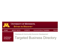 U of MN Targeted Business Registered Thumb Image